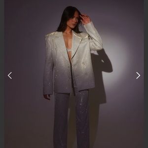 SLA The Label XS Paloma Sparkle Oversized Blazer